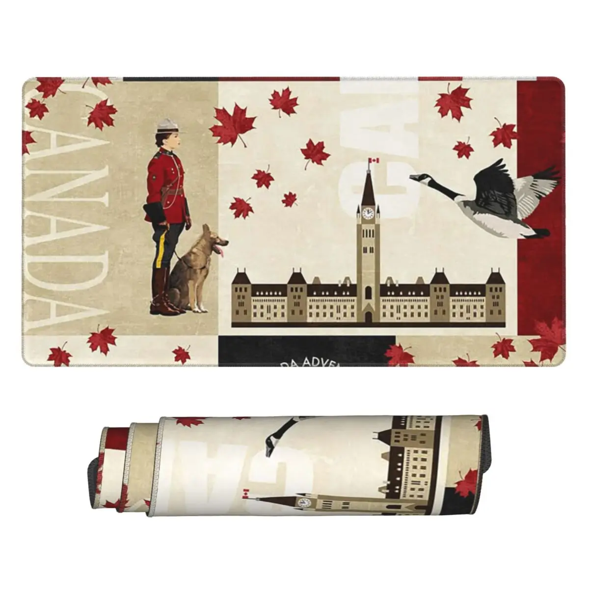 Gaming Accessories Canada - Großes Mauspad mit Kanadischer Flagge, Nationale
