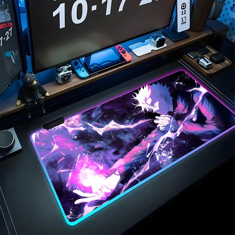 Gaming Mouse Pad Xl - Anime J-jujutsu K-kaisen Mauspad Gaming RGB