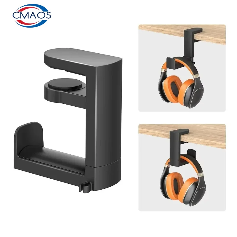 Gaming Accessories Setup - 360 ° Rotierender Kopfhörerständer, Desktop-Headset-Halter, PC-Gaming-Headset-Halterung,