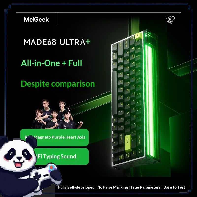 Gaming Accessories For Valorant - MelGeek MADE68UItra+Magnetschalter Gaming-Tastatur Aluminium PBT RT0.01