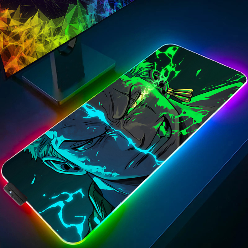 Gaming Accessories Computer - ONE PIECE Zoro Mauspad RGB Gaming