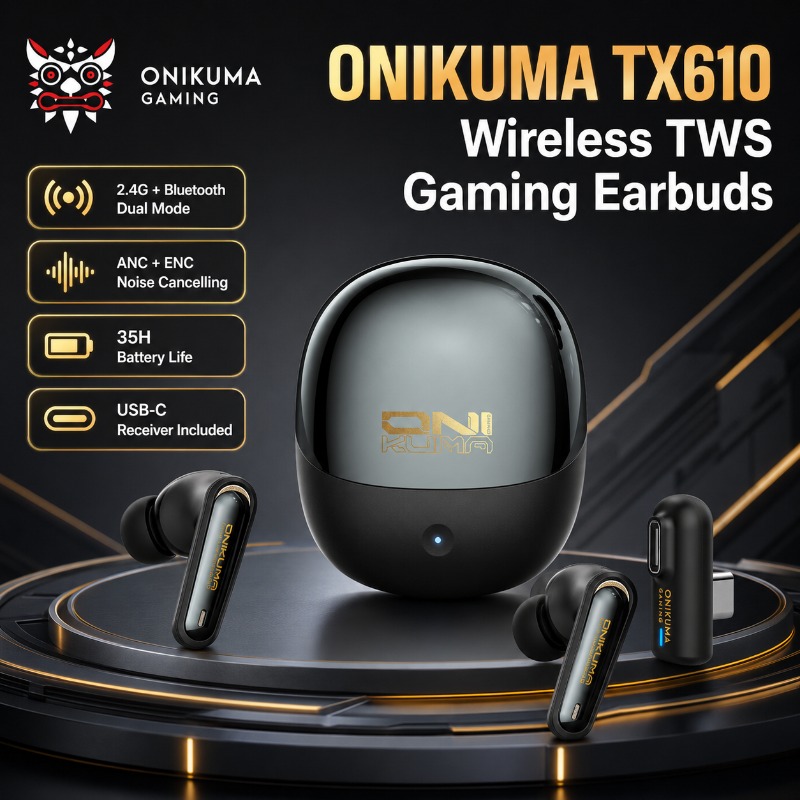 Gaming Accessories For Your Phone - ONIKUMA TX610 Kabellose Gaming-Ohrhörer Dual-Modus 2,4GHz