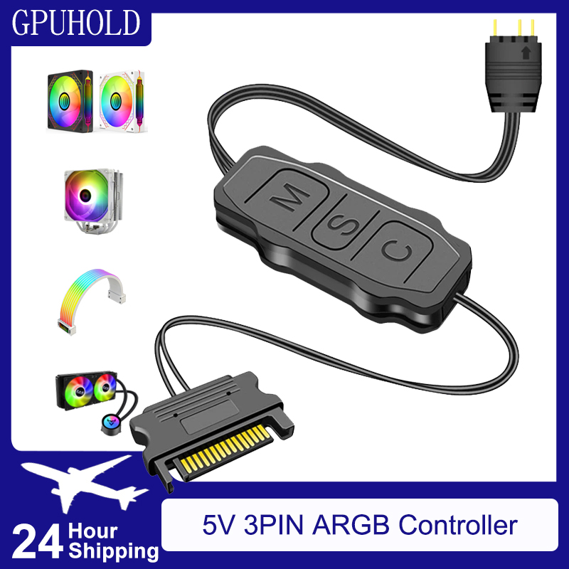 Fan Hub Rgb Controller - GPUHOLD SATA-Schnittstelle 5 V 3PIN ARGB-Controller-Verlängerungskabel,