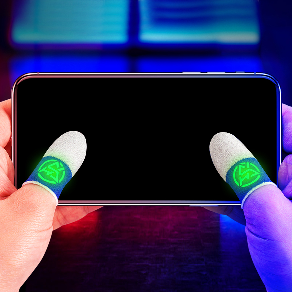 Gaming Accessories For Your Phone - Finger Daumen Handschuhe Atmungsaktive Nachtlicht Finger