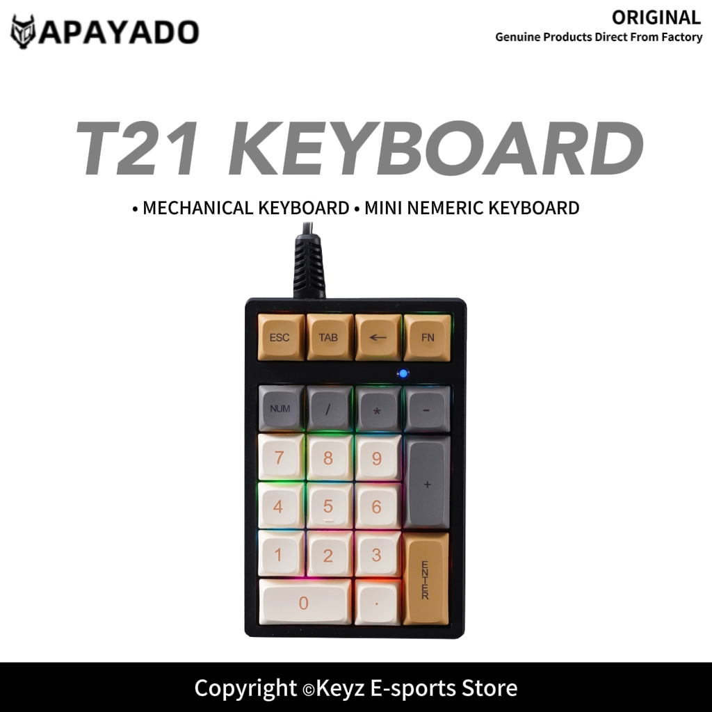 T21 Mini-Nummernblock mit RGB- – Keyboard Numpad Separate Bewertung und Preis