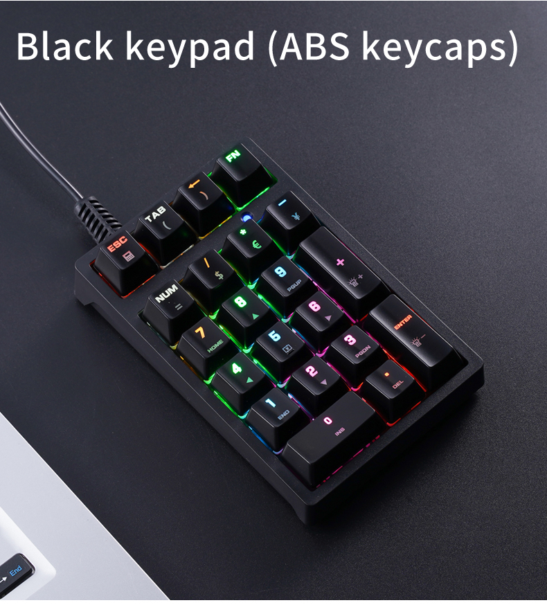 T21 Mini-Nummernblock mit RGB- – Keyboard Numpad Separate Bewertung und Preis
