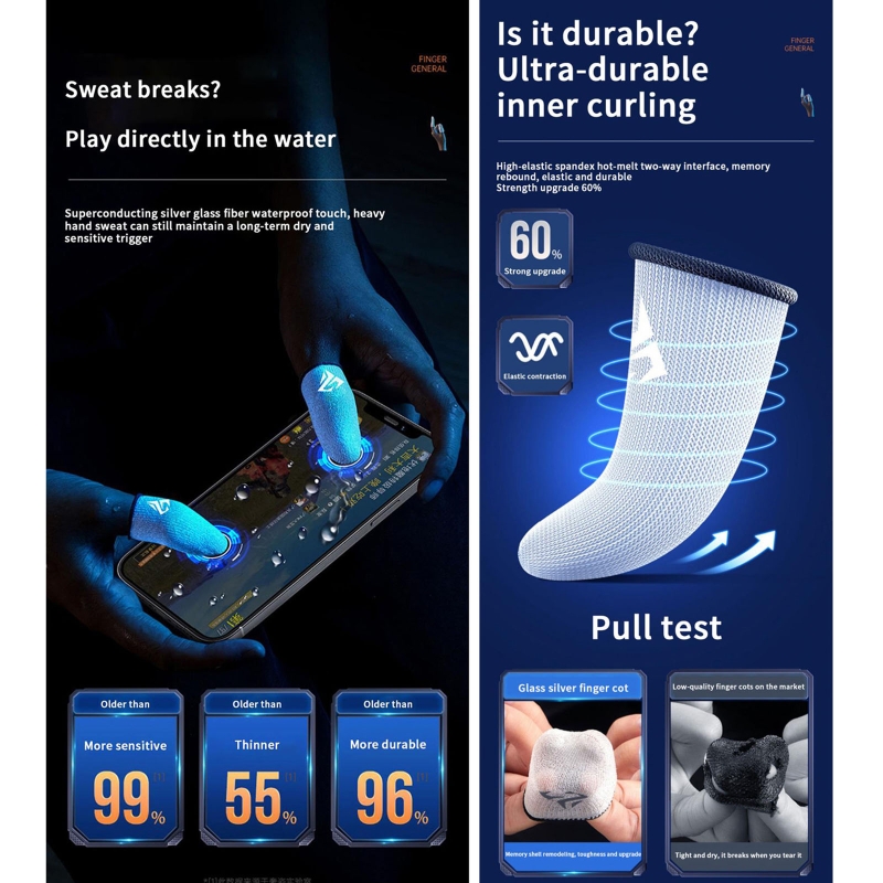 1 Paar Gamer Finger Ärmel schw – Gaming Accessories For Your Phone Bewertung und Preis