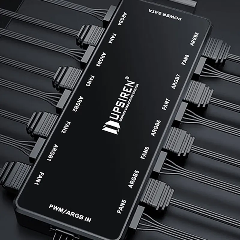 UPSIREN HU-8 Gehäuselüfter-Hub – Fan Hub Rgb Controller Bewertung und Preis