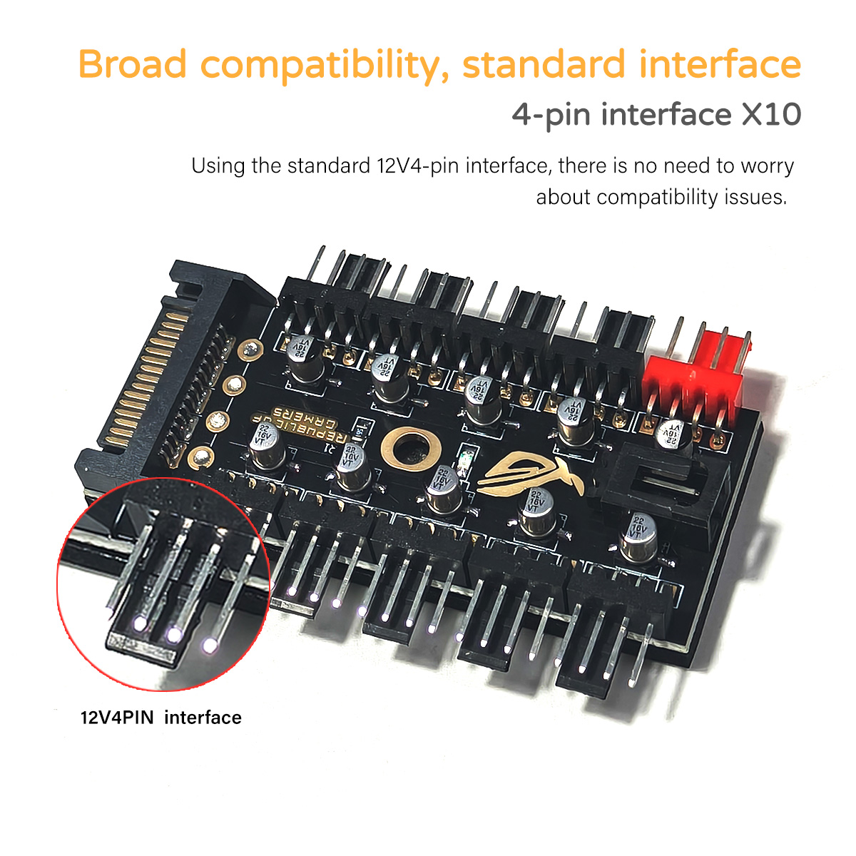 12V 4-Pin PWM Lüftersteuerungs – Fan Hub Rgb Controller Bewertung und Preis