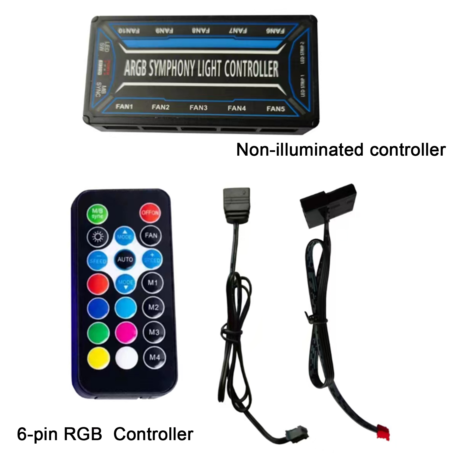 6-Pin 10-Port PC-Gehäuselüfter – Fan Hub Rgb Controller Bewertung und Preis