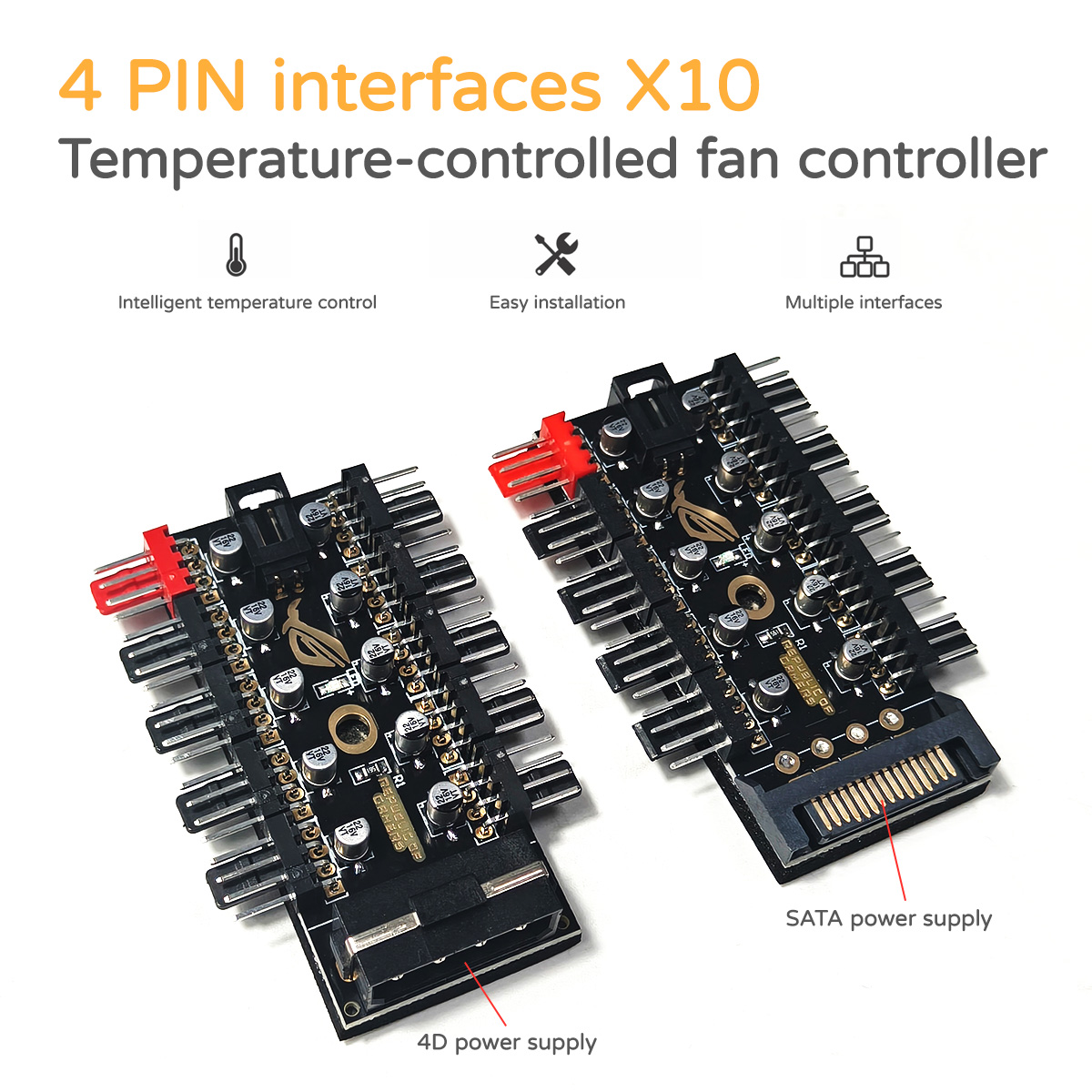 10-Port 12V 4-Pin PWM Lüfterst – Fan Hub Rgb Controller Bewertung und Preis