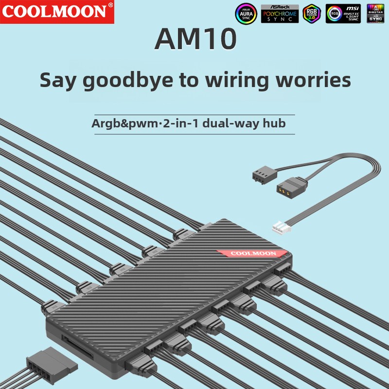 COOLMOON Motherboard 5 V 3Pin  – Fan Hub Rgb Controller Bewertung und Preis